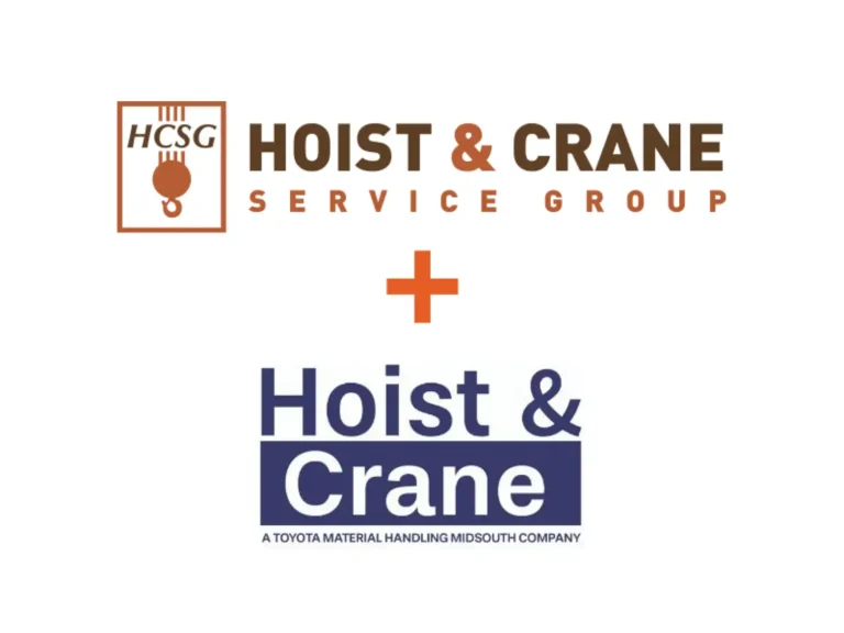 Hoist and Crane Service Group logo with Hoist and Crane Company logo