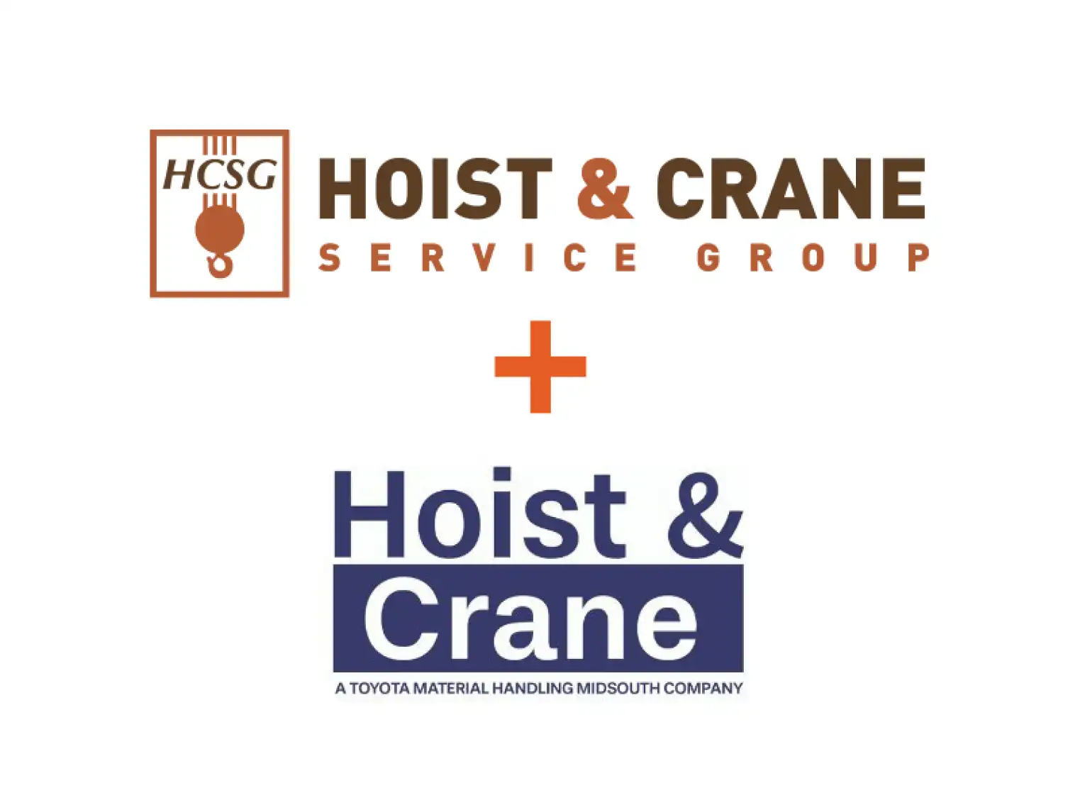 Hoist and Crane Service Group logo with Hoist and Crane Company logo