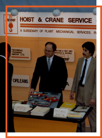 Vintage photo of hoist and crane founders